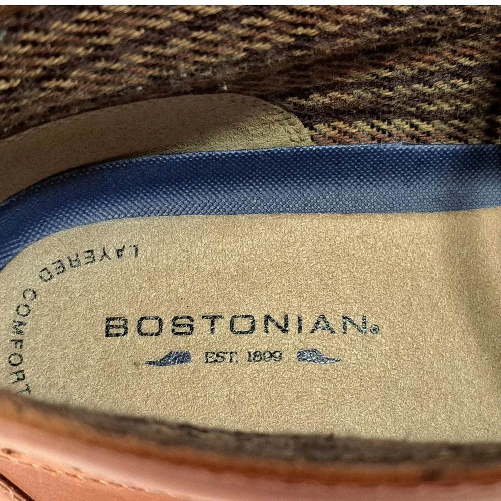 Bostonian Mens Brown Leather Wingtip Brogue Chukka‎ Boots 26119393 Size 12 M